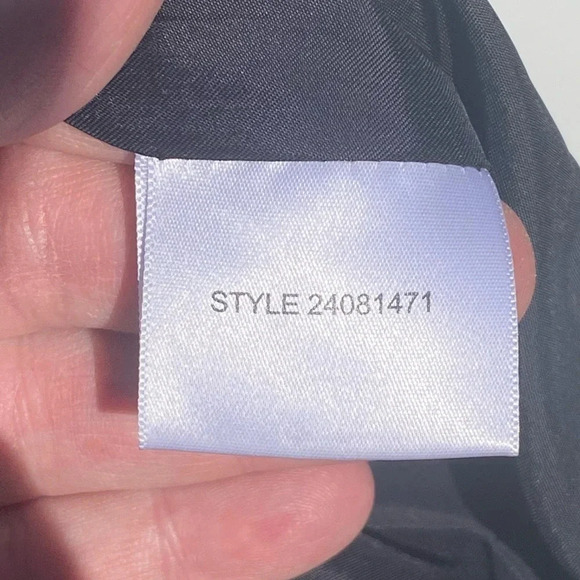 TORY BURCH Women’s Black and Silver Metallic Mixed Media Sleeveless Sheath Dress - Picture 8 of 8